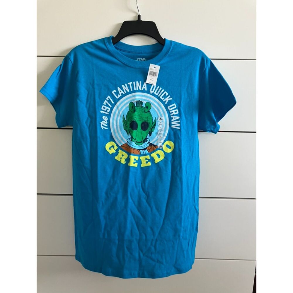 Disney Parks Star Wars GREEDO 1977 Quick Draw T-Shirt Unisex Size S NEW